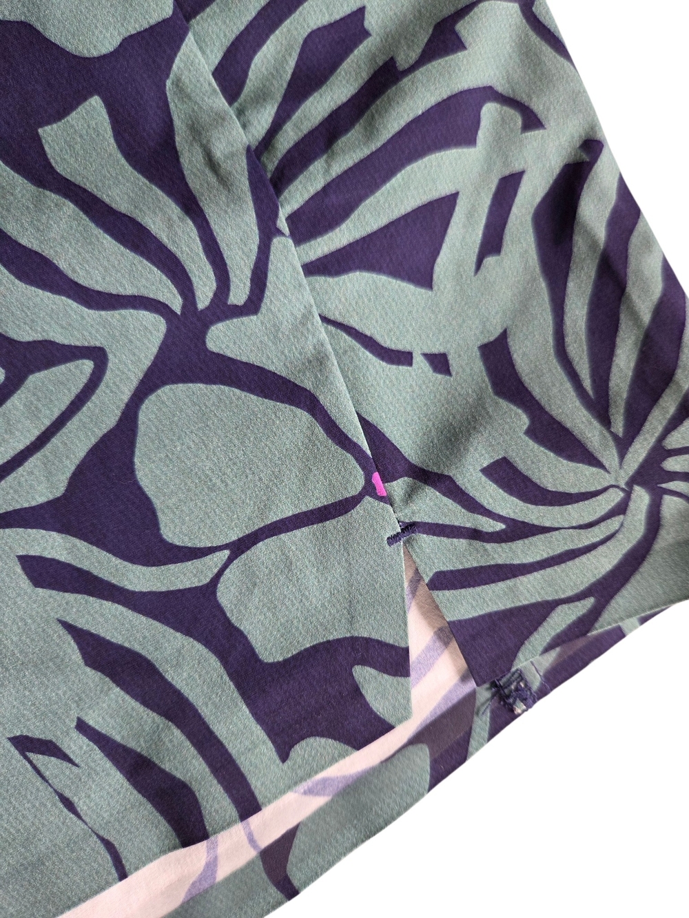 Title Nine Tropical Leaf Print Teal & Navy Board Shorts Large - Picture 4 of 7